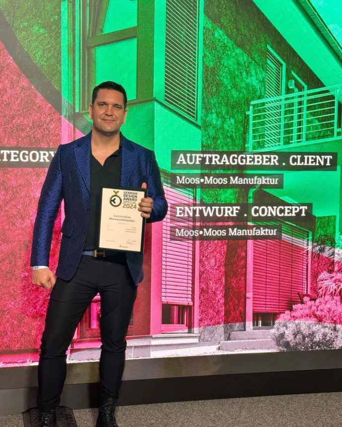German Design Award Special 2024 — Andreas Bergermann en la entrega de premios en Fráncfort