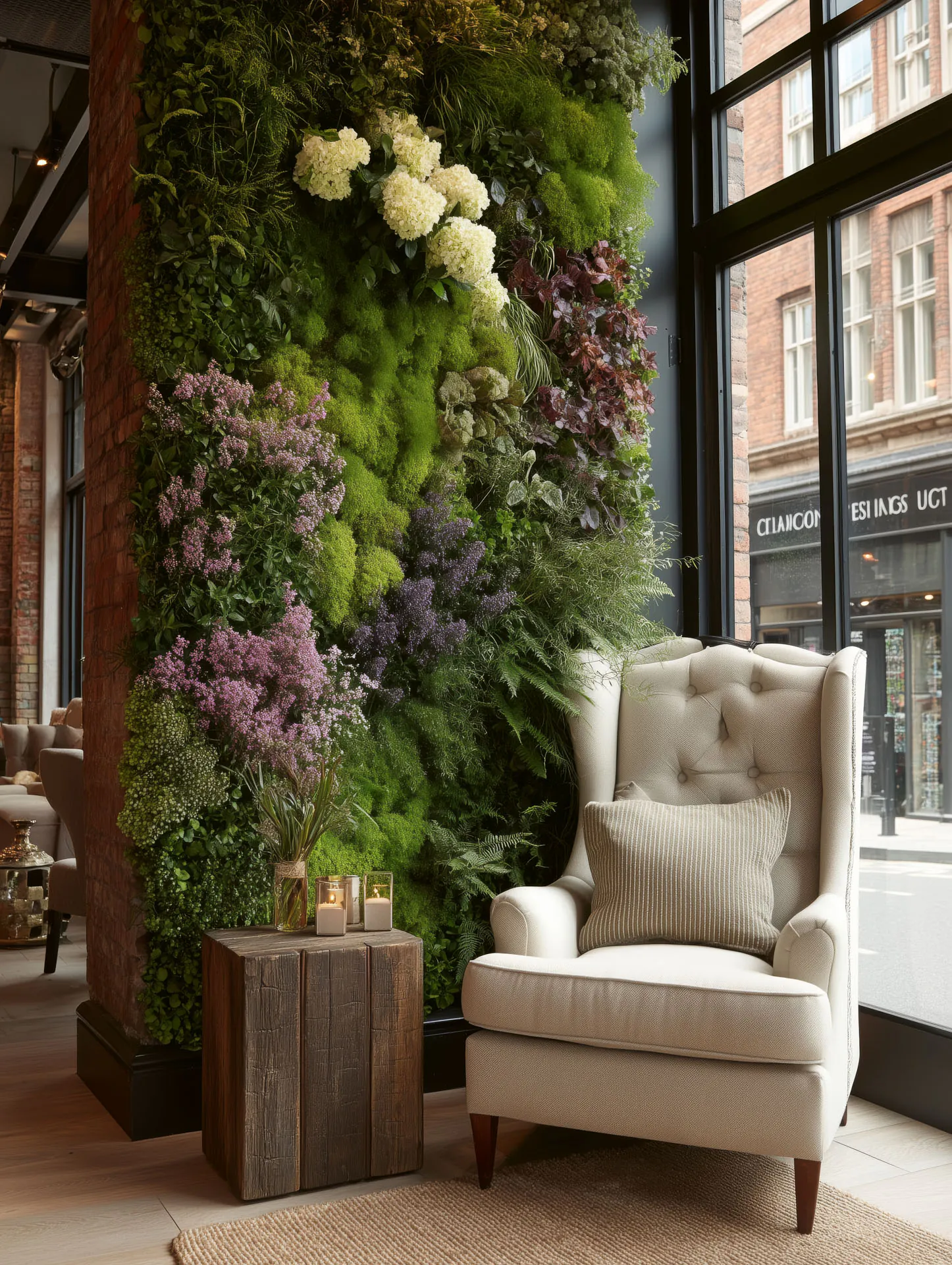 Muro vegetal «Showroom Lounge Modern» — Muro vegetal de MOOSMOOS