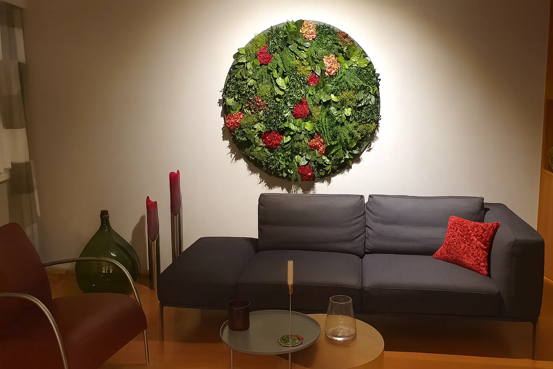 Cuadro de musgo «Moderne Büro Lounge» — Cuadros de musgo de MOOSMOOS