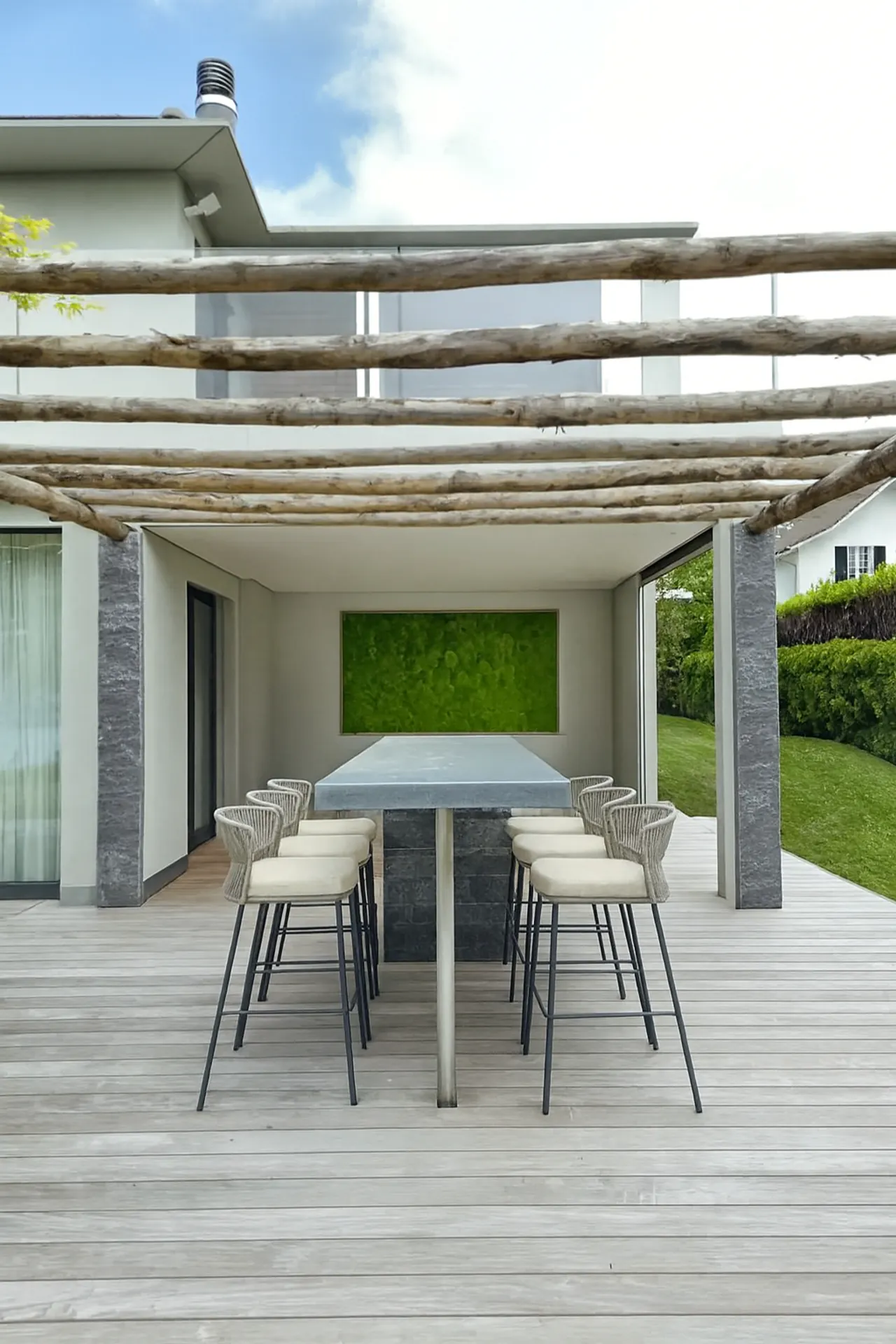 Cuadro de musgo «Terraza: arquitectura moderna» — Cuadros de musgo de MOOSMOOS