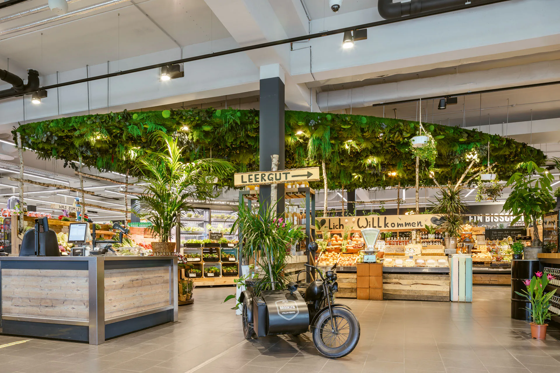 Techo verde — Vegetación en techos · Comercio minorista