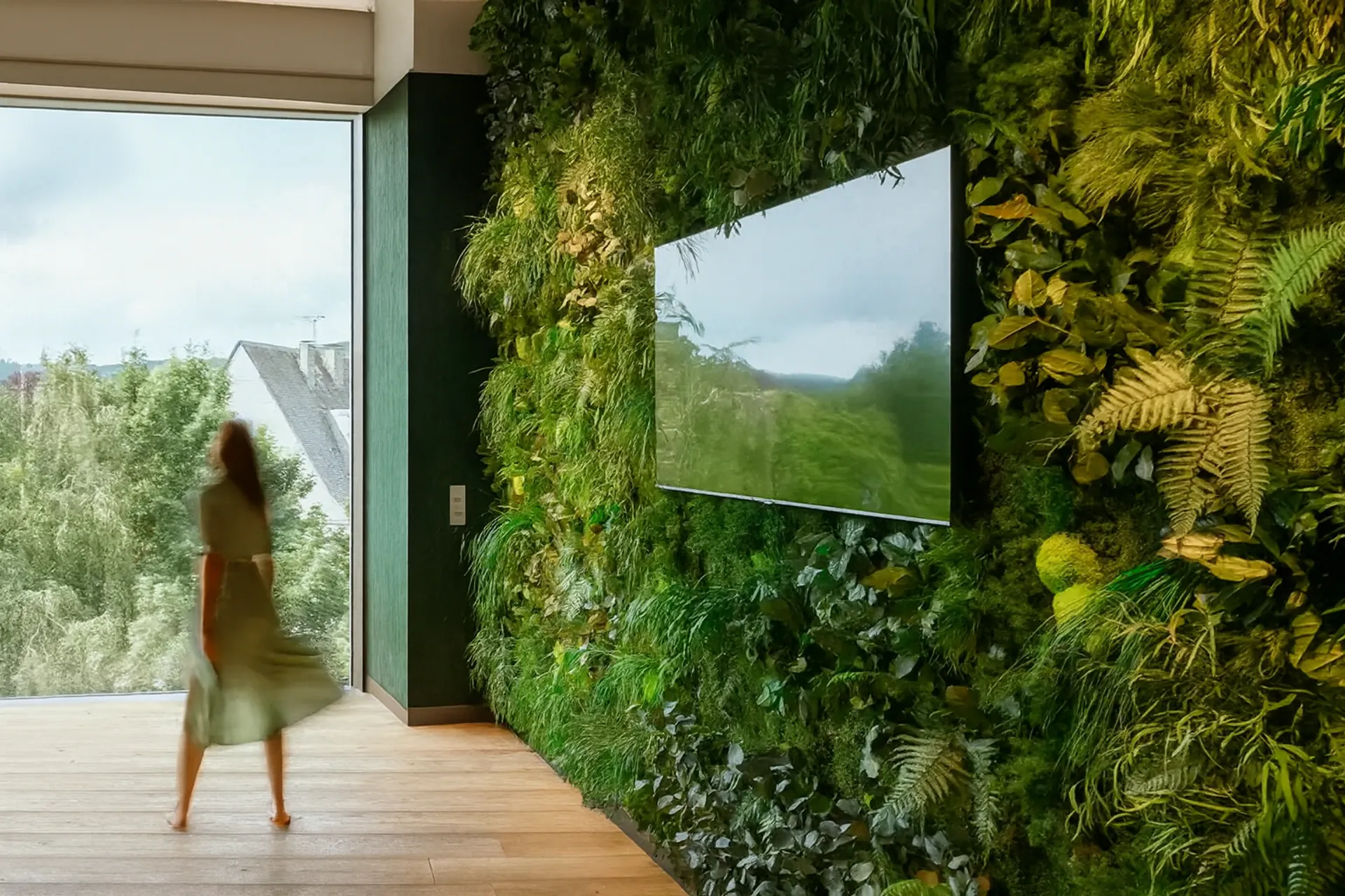 Exposición «Botanical Sky Moderne»: techo verde — Vegetación en el techo de MOOSMOOS