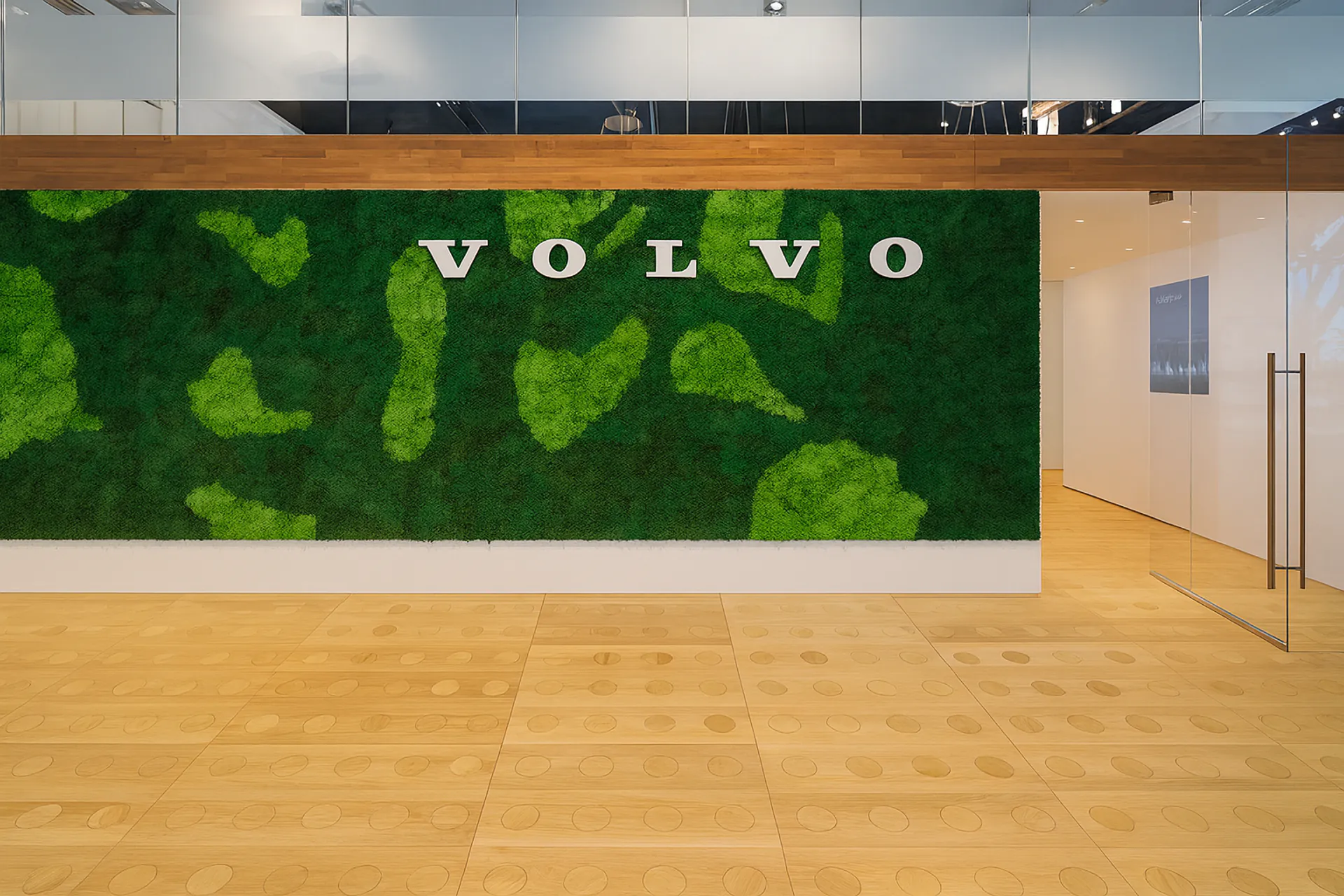 Logotipo de musgo del stand de Volvo — Logotipo de musgo de MOOSMOOS