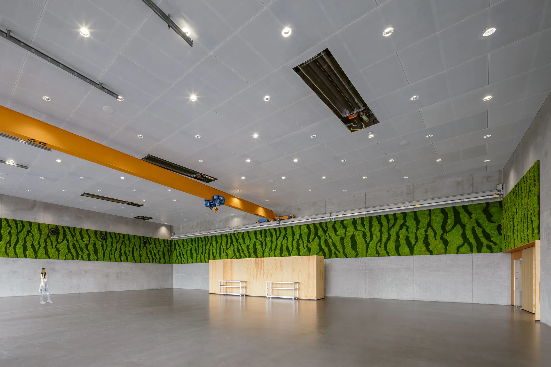 pared de musgo en un almacén: vegetación moderna — Muro vegetal de MOOSMOOS