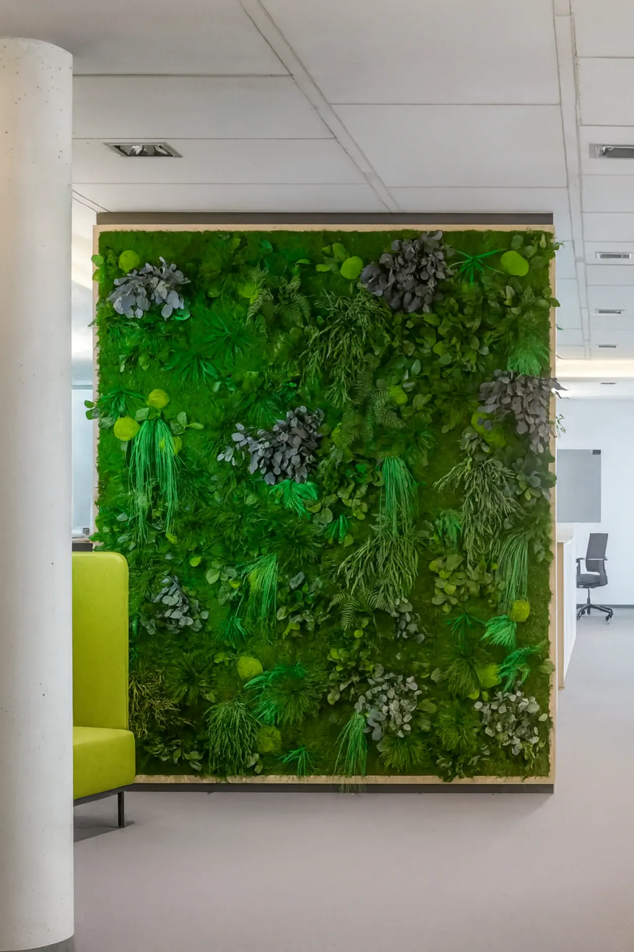 Separador de espacios para oficina verde — Separadores de espacios y soluciones acústicas de MOOSMOOS