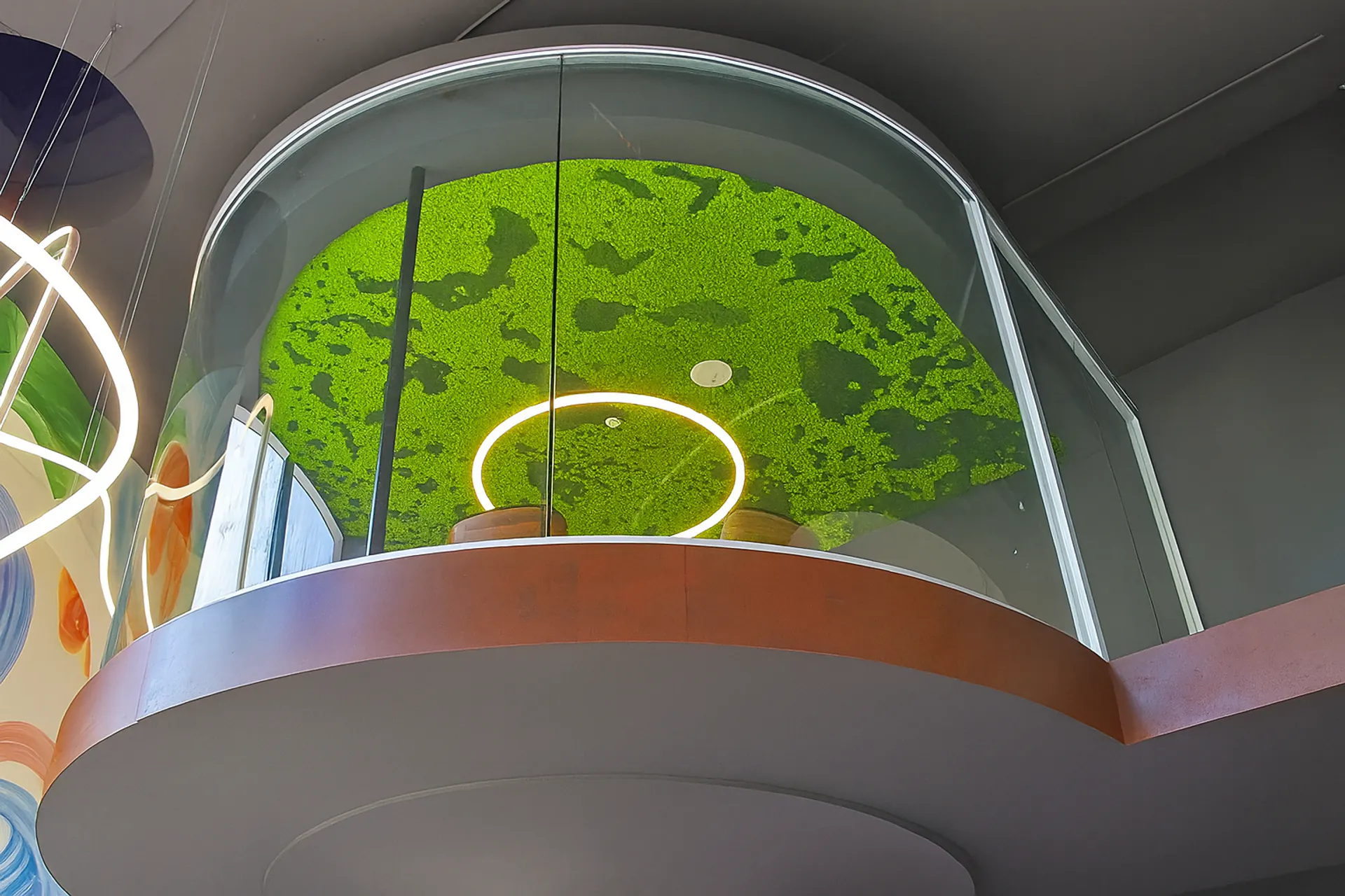 Sala de exposición «Moosdecke Moderne» — Vegetación en techos de MOOSMOOS