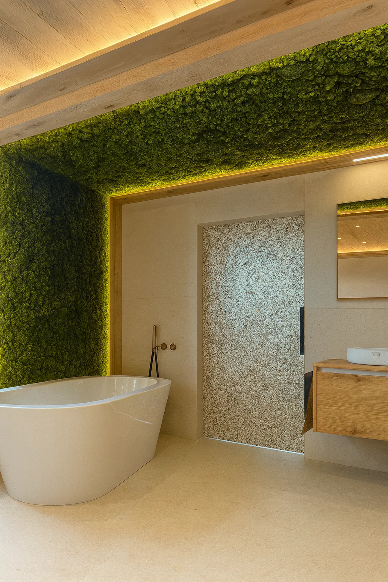 techo de musgo para baños de bienestar y spas — Vegetación en techos de MOOSMOOS